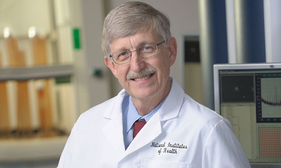NIH Director Francis Collins, M.D., Ph.D. headshot.