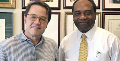 John Tisdale, M.D. (left), and Griffin Rodgers, M.D., lead sickle cell disease researchers at NIH.